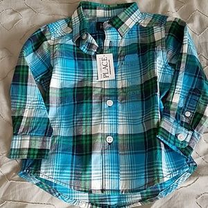 NWT boys button down shirt